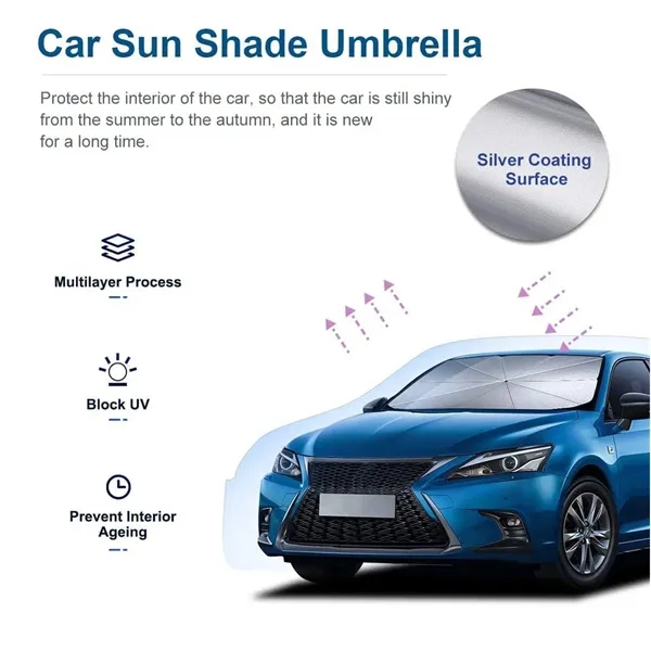 Car Windshield Sun Shade Umbrella - Car Windshield Sun Shade Umbrella - Image 1 of 5