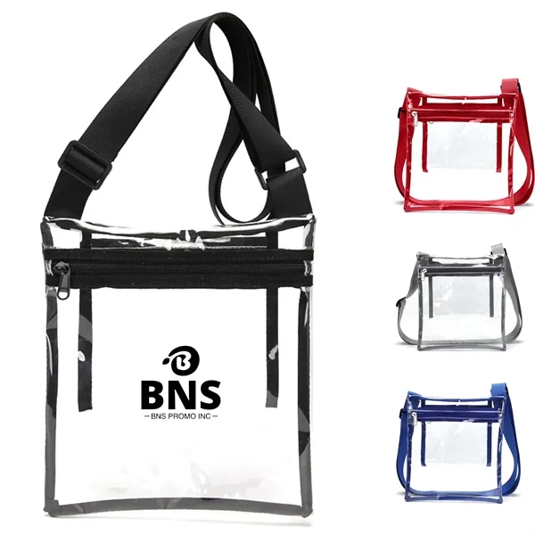 Eco Clear TPU Security Check Friendly Event Shoulder Bag - Eco Clear TPU Security Check Friendly Event Shoulder Bag - Image 0 of 5