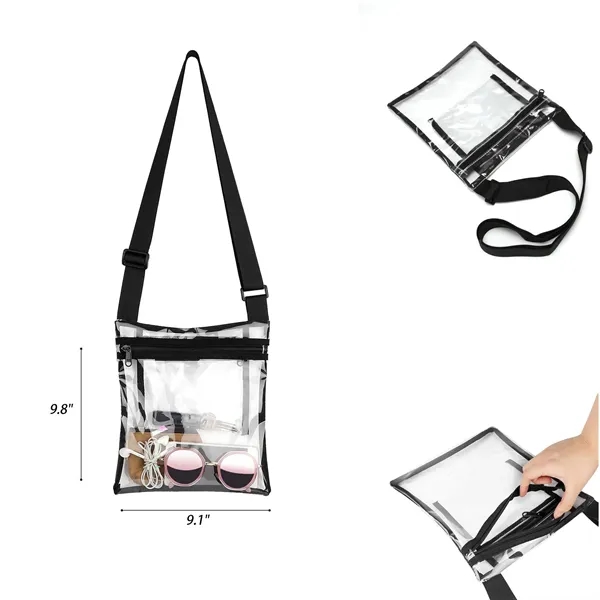 Eco Clear TPU Security Check Friendly Event Shoulder Bag - Eco Clear TPU Security Check Friendly Event Shoulder Bag - Image 1 of 5