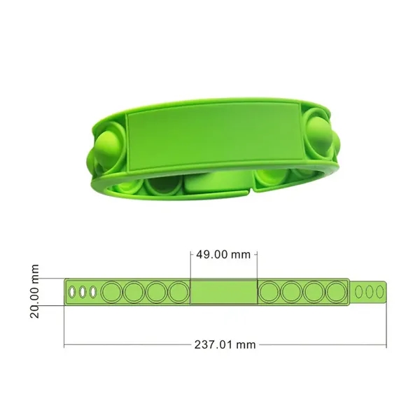 Bracelet Pop It Fidget Toy - Bracelet Pop It Fidget Toy - Image 2 of 2