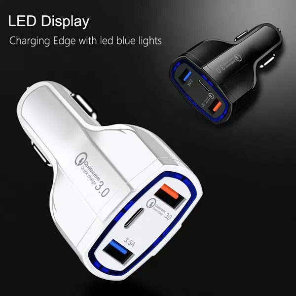 Dual USB Port Whit type-C  Car Charger - Dual USB Port Whit type-C  Car Charger - Image 5 of 5