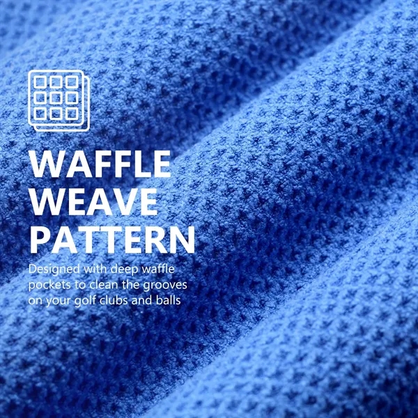 Magnetic Golf Towel Microfiber Cleaning Block Waffle Pattern - Magnetic Golf Towel Microfiber Cleaning Block Waffle Pattern - Image 1 of 6