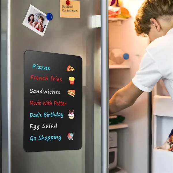 Magnetic Black Dry Erase Board Sheet w/ 3 Markers - Magnetic Black Dry Erase Board Sheet w/ 3 Markers - Image 6 of 6