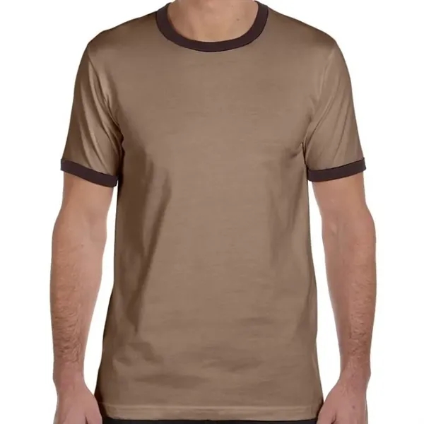 Bella Mens Jersey Short-Sleeve Ringer T-Shirt - Bella Mens Jersey Short-Sleeve Ringer T-Shirt - Image 4 of 8