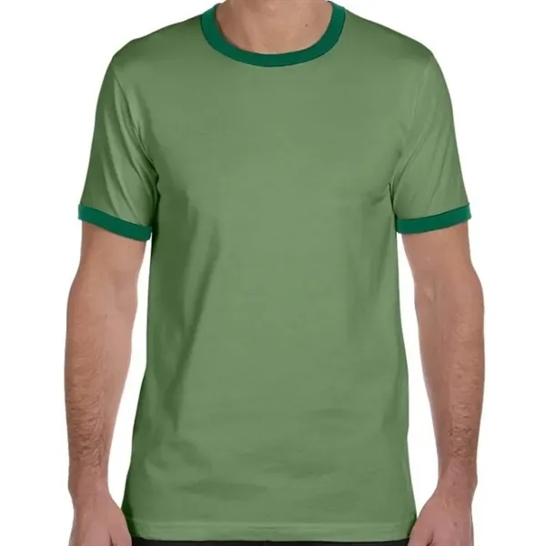 Bella Mens Jersey Short-Sleeve Ringer T-Shirt - Bella Mens Jersey Short-Sleeve Ringer T-Shirt - Image 5 of 8
