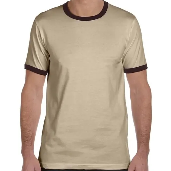 Bella Mens Jersey Short-Sleeve Ringer T-Shirt - Bella Mens Jersey Short-Sleeve Ringer T-Shirt - Image 7 of 8