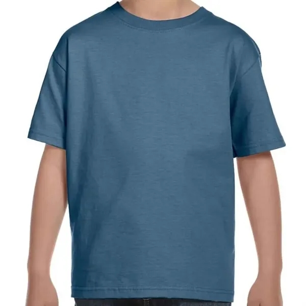 Hanes Youth 6.1 Oz. Beefy-T® - Hanes Youth 6.1 Oz. Beefy-T® - Image 7 of 21