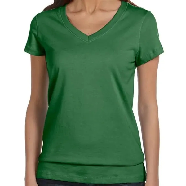 Bella Ladies Jersey Short-Sleeve V-Neck T-Shirt - Bella Ladies Jersey Short-Sleeve V-Neck T-Shirt - Image 7 of 13