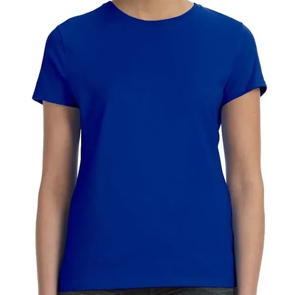 Hanes Ladies 4.5 Oz., 100% Ringspun Cotton Nano-T&reg; T-... - Hanes Ladies 4.5 Oz., 100% Ringspun Cotton Nano-T&reg; T-... - Image 3 of 5