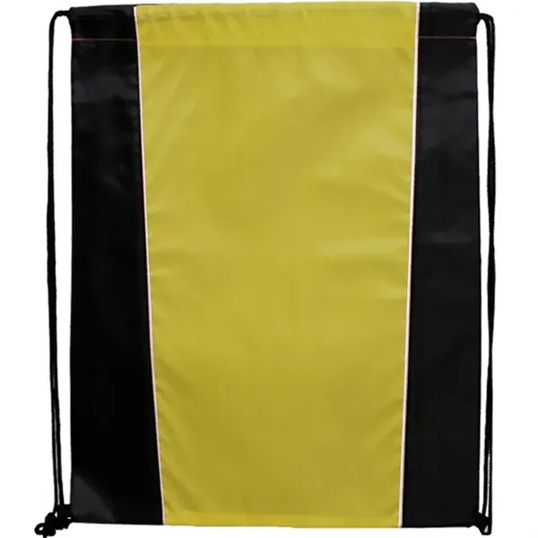 Two Tone Sided Drawstring Tote Bags - Two Tone Sided Drawstring Tote Bags - Image 1 of 6