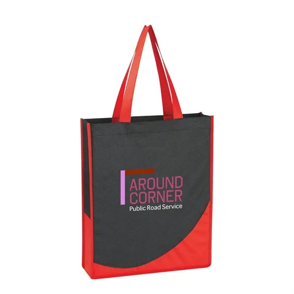 Non-Woven Tote Bag With Accent Trim - Non-Woven Tote Bag With Accent Trim - Image 0 of 3