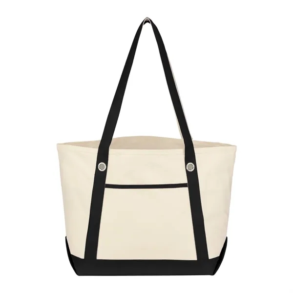Medium Cotton Canvas Sailing Tote Bag - Medium Cotton Canvas Sailing Tote Bag - Image 1 of 15