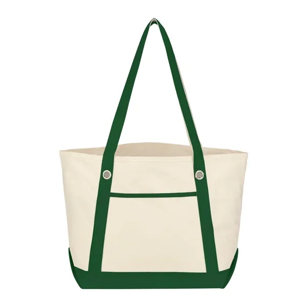 Medium Cotton Canvas Sailing Tote Bag - Medium Cotton Canvas Sailing Tote Bag - Image 2 of 15