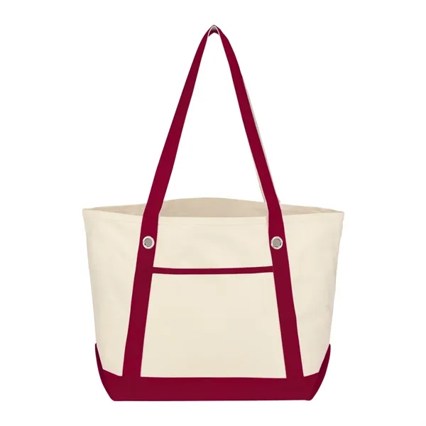 Medium Cotton Canvas Sailing Tote Bag - Medium Cotton Canvas Sailing Tote Bag - Image 3 of 15