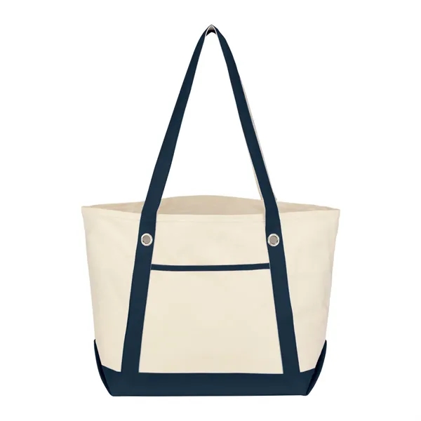 Medium Cotton Canvas Sailing Tote Bag - Medium Cotton Canvas Sailing Tote Bag - Image 4 of 15
