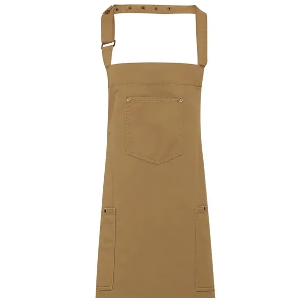 Artisan Collection By Reprime Unisex Cotton Chino Bib Apron - Artisan Collection By Reprime Unisex Cotton Chino Bib Apron - Image 2 of 4