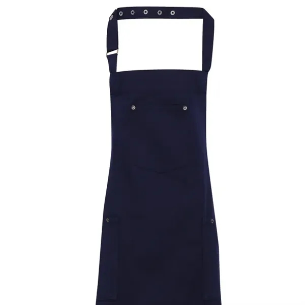 Artisan Collection By Reprime Unisex Cotton Chino Bib Apron - Artisan Collection By Reprime Unisex Cotton Chino Bib Apron - Image 3 of 4