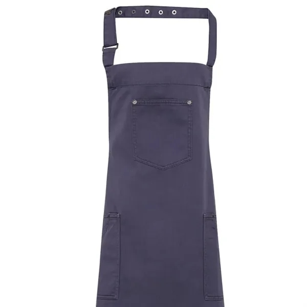 Artisan Collection By Reprime Unisex Cotton Chino Bib Apron - Artisan Collection By Reprime Unisex Cotton Chino Bib Apron - Image 4 of 4