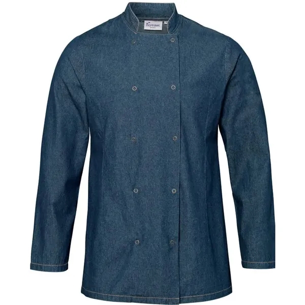 Artisan Collection By Reprime Unisex Denim Chef's Jacket - Artisan Collection By Reprime Unisex Denim Chef's Jacket - Image 2 of 3