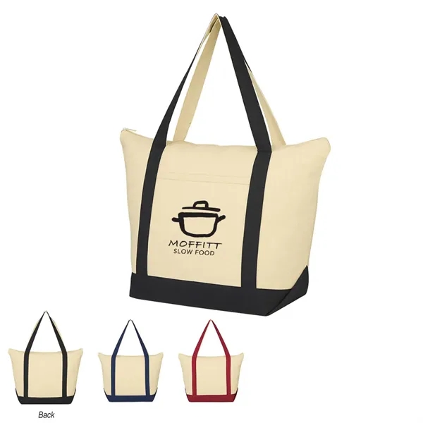 Folksy Cotton Tote Bag - Folksy Cotton Tote Bag - Image 0 of 6
