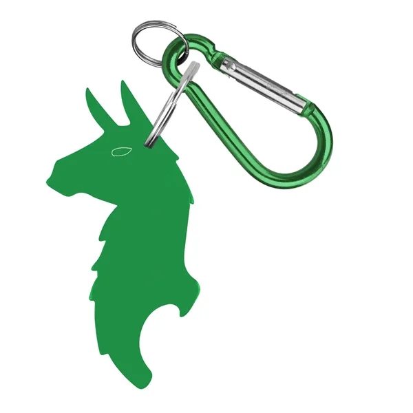 Llama Shape Bottle Opener Key Ring with Carabiner - Llama Shape Bottle Opener Key Ring with Carabiner - Image 1 of 5