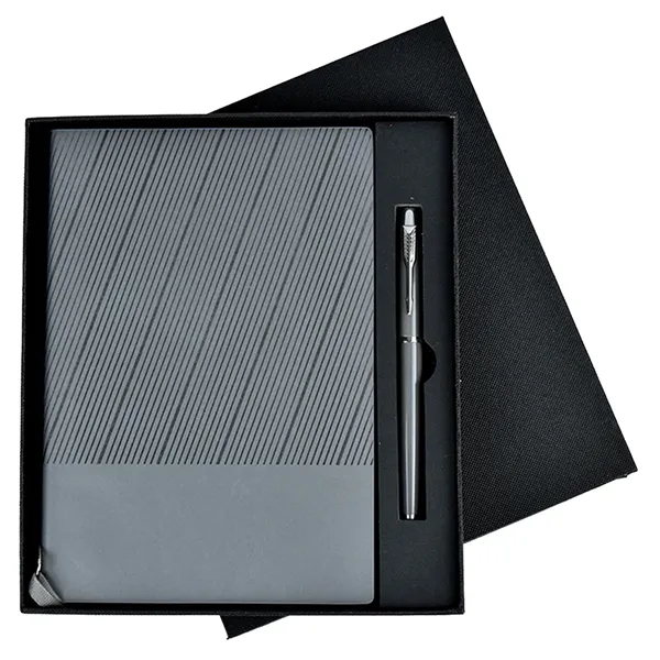 TiTUS® Xecutive Corduroy PU Leather Notebook Gift Set - TiTUS® Xecutive Corduroy PU Leather Notebook Gift Set - Image 2 of 5