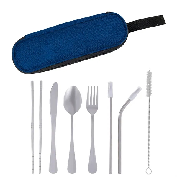 Stainless Steel Cutlery Set In Pouch - Stainless Steel Cutlery Set In Pouch - Image 4 of 6