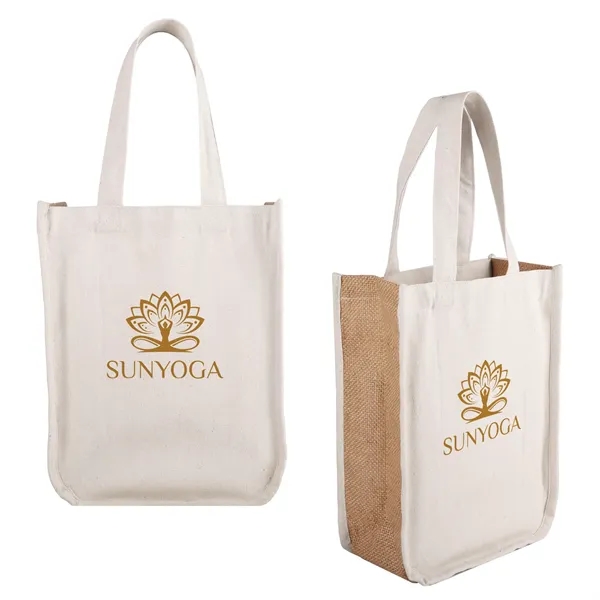 Quetico 10 Oz Cotton & Jute Fashion Tote - Quetico 10 Oz Cotton & Jute Fashion Tote - Image 8 of 10