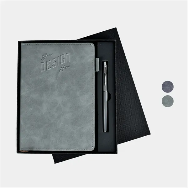 TiTUS®Velveteen PU Lather Notebook, Pen in EVA Case Gift Set - TiTUS®Velveteen PU Lather Notebook, Pen in EVA Case Gift Set - Image 0 of 3