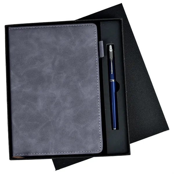 TiTUS®Velveteen PU Lather Notebook, Pen in EVA Case Gift Set - TiTUS®Velveteen PU Lather Notebook, Pen in EVA Case Gift Set - Image 1 of 3