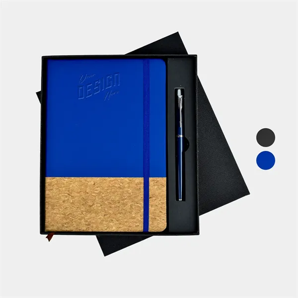 TiTUS® Mulch PU Leather Notebook, Pen in EVA Case Gift Set