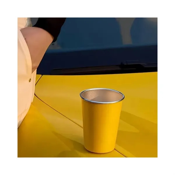 12 Oz Stainless Steel Cups - 12 Oz Stainless Steel Cups - Image 1 of 4