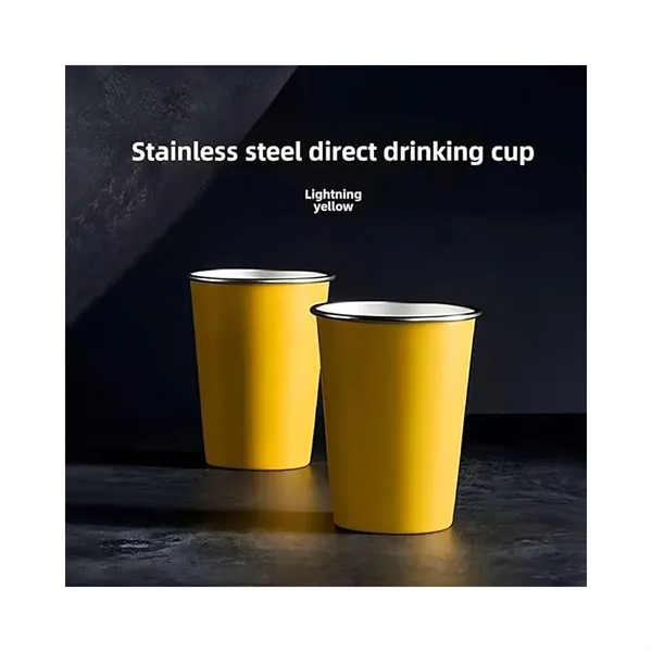 12 Oz Stainless Steel Cups - 12 Oz Stainless Steel Cups - Image 3 of 4