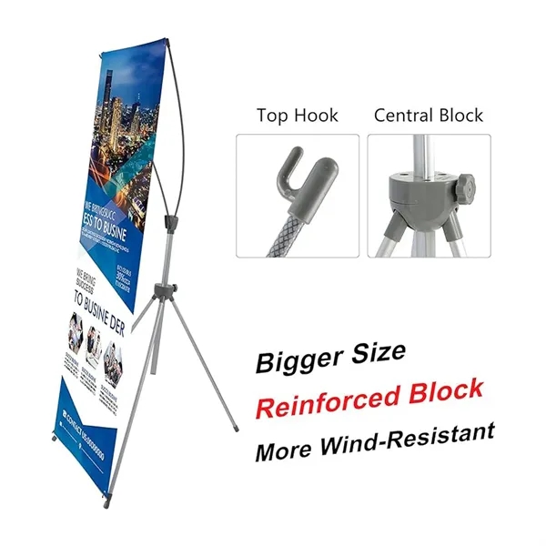 Adjustable Tripod X Banner Stand - Adjustable Tripod X Banner Stand - Image 1 of 4