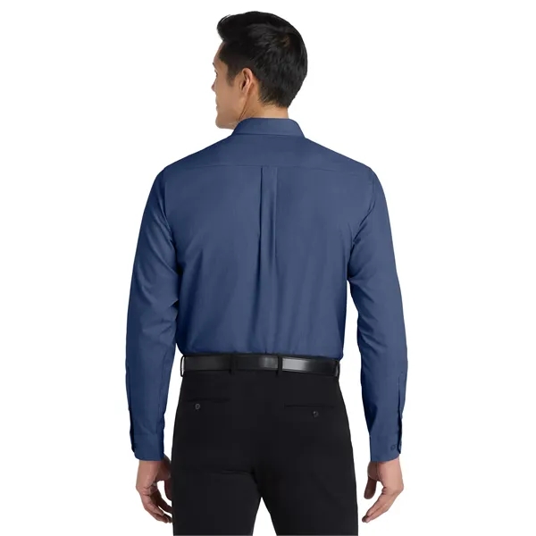 Port Authority Tall Crosshatch Easy Care Shirt. - Port Authority Tall Crosshatch Easy Care Shirt. - Image 4 of 14