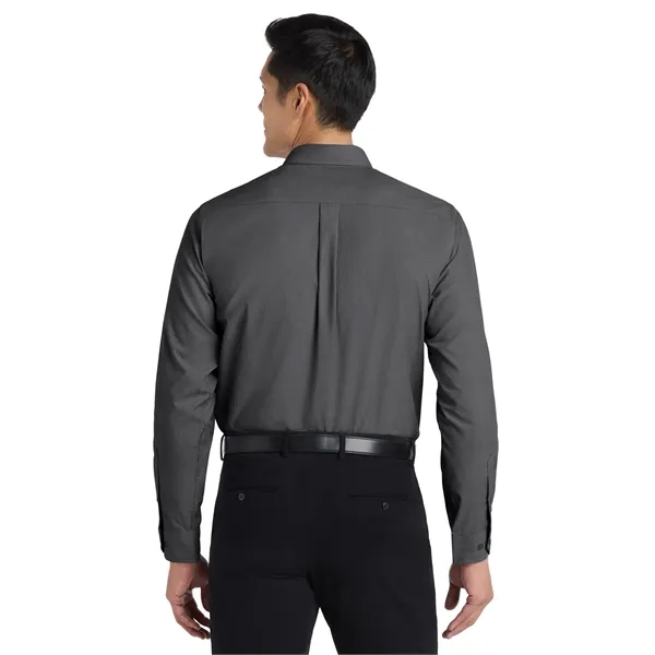 Port Authority Tall Crosshatch Easy Care Shirt. - Port Authority Tall Crosshatch Easy Care Shirt. - Image 7 of 14