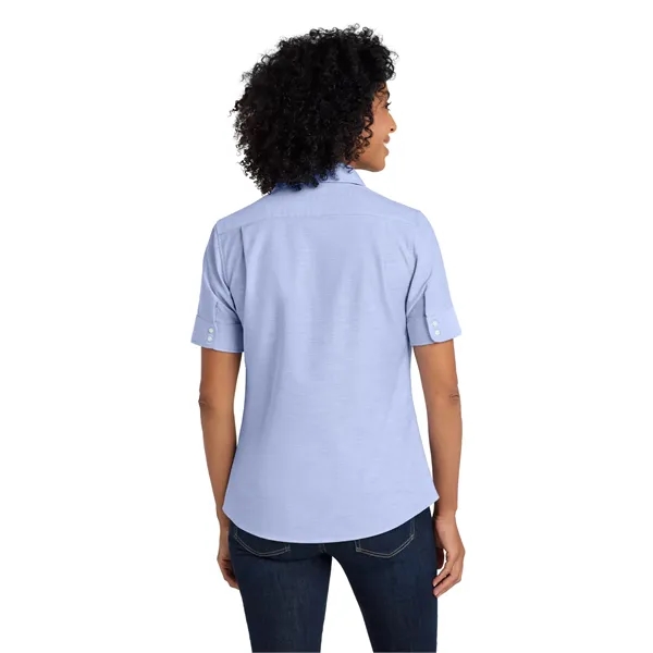 Port Authority Women's Short Sleeve SuperPro Oxford Shirt. - Port Authority Women's Short Sleeve SuperPro Oxford Shirt. - Image 14 of 19