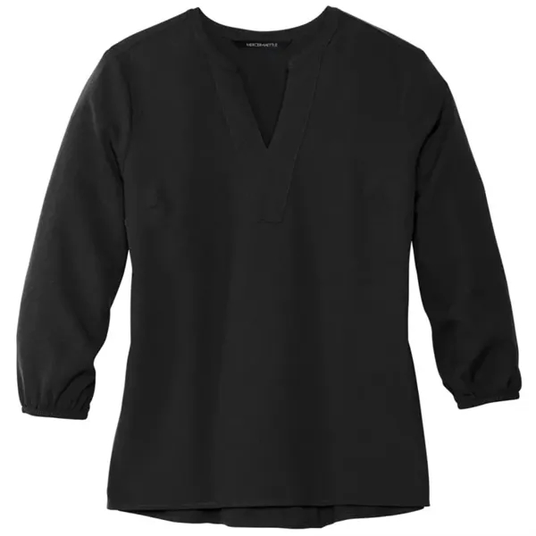 MERCER+METTLE Women's Stretch Crepe 3/4-Sleeve Blouse - MERCER+METTLE Women's Stretch Crepe 3/4-Sleeve Blouse - Image 2 of 7