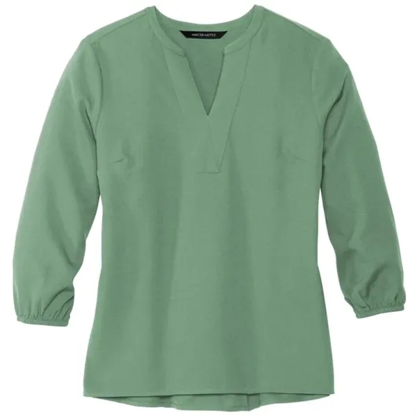 MERCER+METTLE Women's Stretch Crepe 3/4-Sleeve Blouse - MERCER+METTLE Women's Stretch Crepe 3/4-Sleeve Blouse - Image 6 of 7