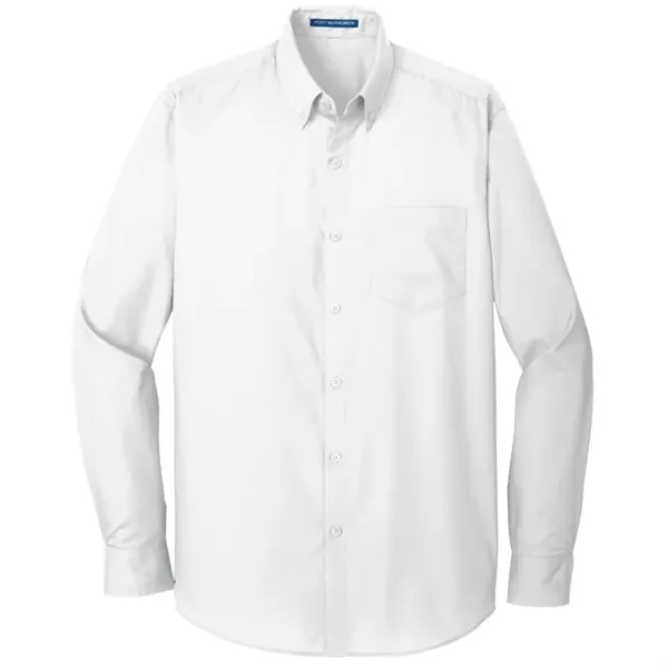 Port Authority Long Sleeve Carefree Poplin Shirt. - Port Authority Long Sleeve Carefree Poplin Shirt. - Image 1 of 13