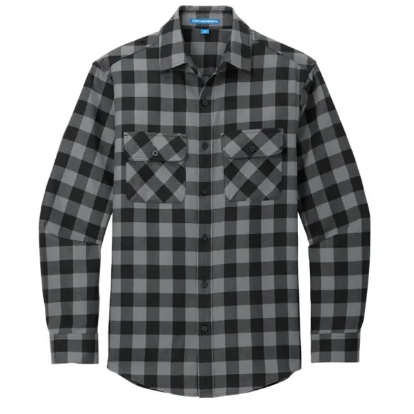 Port Authority Plaid Flannel Shirt. - Port Authority Plaid Flannel Shirt. - Image 2 of 9