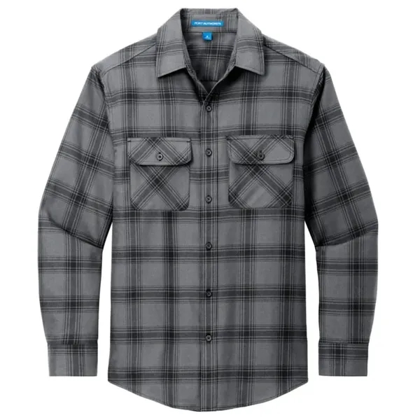 Port Authority Plaid Flannel Shirt. - Port Authority Plaid Flannel Shirt. - Image 3 of 9