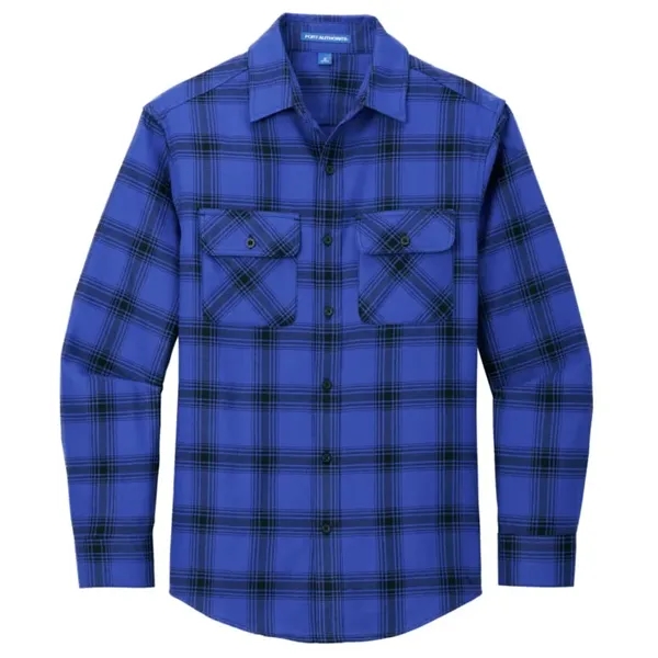 Port Authority Plaid Flannel Shirt. - Port Authority Plaid Flannel Shirt. - Image 8 of 9
