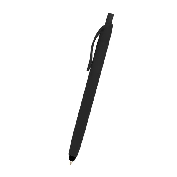 Zinnia Rubberized Pen With Stylus - Zinnia Rubberized Pen With Stylus - Image 3 of 21
