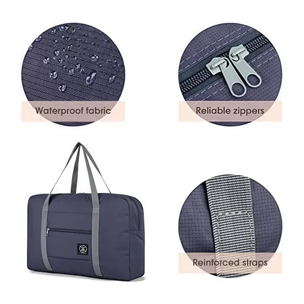 Foldable Travel Duffel Bag Handbag Handheld Luggage - Foldable Travel Duffel Bag Handbag Handheld Luggage - Image 5 of 5
