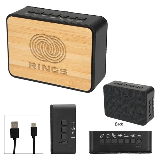 Sound Asleep Bamboo White Noise Machine & Speaker 2.0 - Sound Asleep Bamboo White Noise Machine & Speaker 2.0 - Image 0 of 1