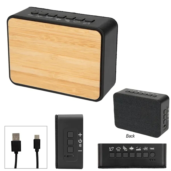 Sound Asleep Bamboo White Noise Machine & Speaker 2.0 - Sound Asleep Bamboo White Noise Machine & Speaker 2.0 - Image 1 of 1