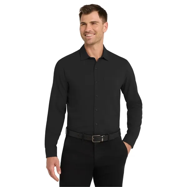Custom Port Authority Long Sleeve Performance Staff Shirt
