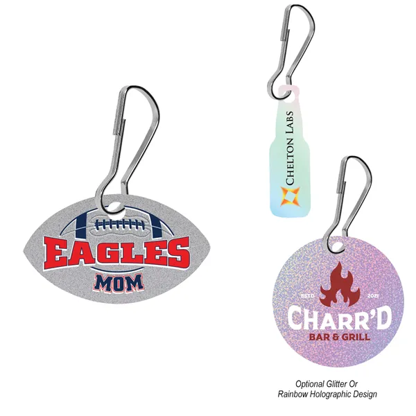 Acrylic Zipper Pull - Custom Shape 2" - Acrylic Zipper Pull - Custom Shape 2" - Image 0 of 2