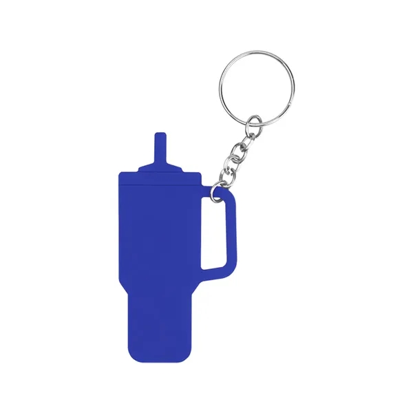 Intrepid Tumbler Shaped Silicone Key Ring - Intrepid Tumbler Shaped Silicone Key Ring - Image 7 of 12